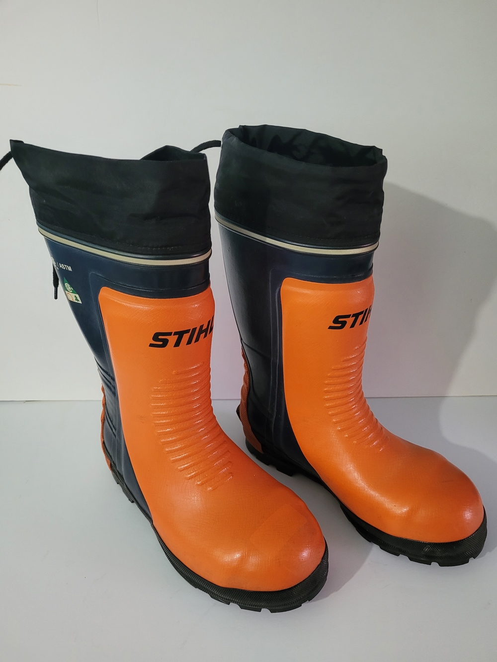 STIHL Men's Orange and Black Protective Work Boots